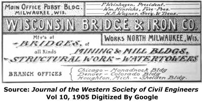 Wisconsin Bridge and Iron Company Advertisement
