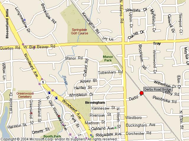 HistoricBridges.org - Derby Street Bridge Map