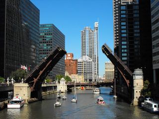 Adams Street Bridge Raised