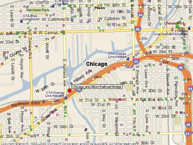 HistoricBridges.org - Chicago and Alton Railroad Bridge Map