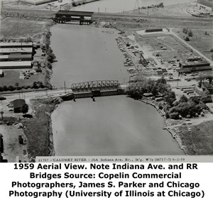 Little Calumet River Bridge Aerial View