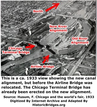 St. Charles Air Line Bridge Aerial View