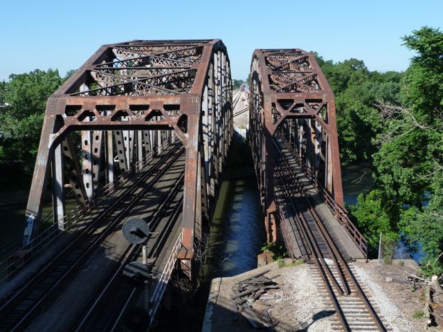 Western Avenue Calumet Sag Channel Railroad Bridges