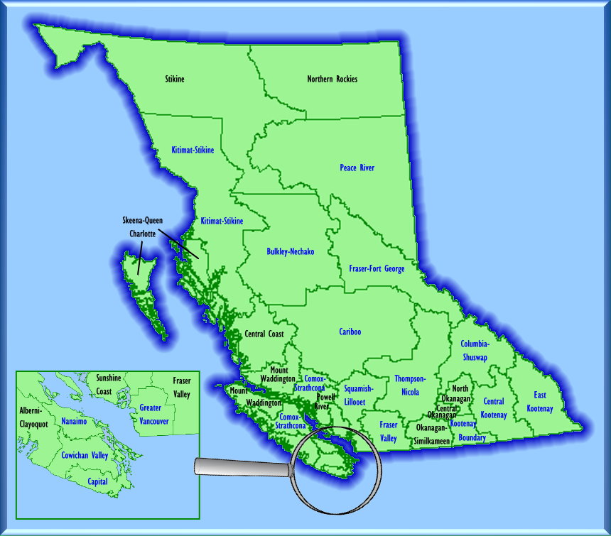 british columbia map