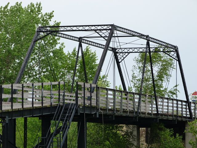 TR 76 Yellow Bank River Bridge Little Log House Pioneer Village