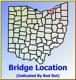 Map showing overview of bridge location.