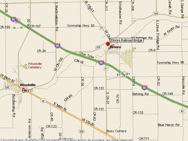 HistoricBridges.org - Elmore Railroad Bridge Map