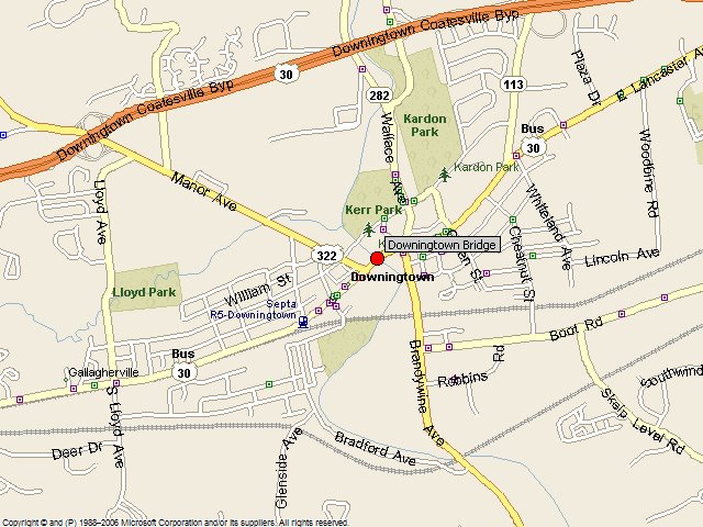 HistoricBridges.org - Downingtown Bridge Map