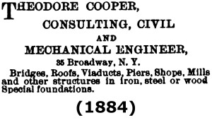 Theodore Cooper Advertisement