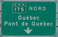 Pont de Québec Sign