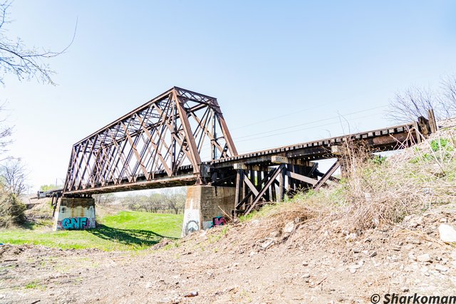 Old Channel Elm Fork Trinity River Railroad Bridge