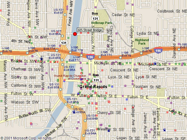 HistoricBridges.org - 6th Street Bridge Map