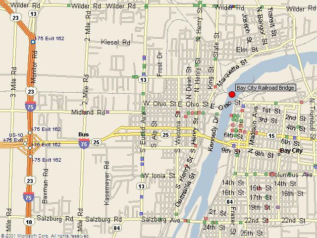 HistoricBridges.org - Bay City Railroad Bridge Map