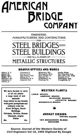 American Bridge Company Advertisement