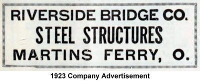 Riverside Bridge Company Martins Ferry Ohio