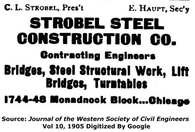 Strobel Steel Construction Company Advertisement