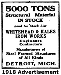 Whitehead and Kales Iron Works Detroit Michigan