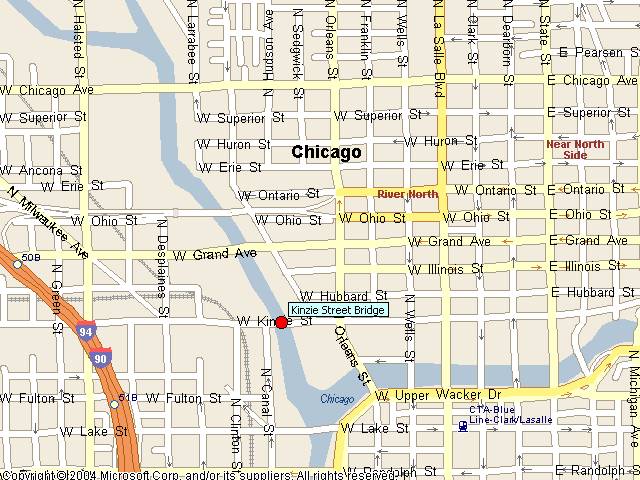 HistoricBridges.org - Kinzie Street Bridge Map