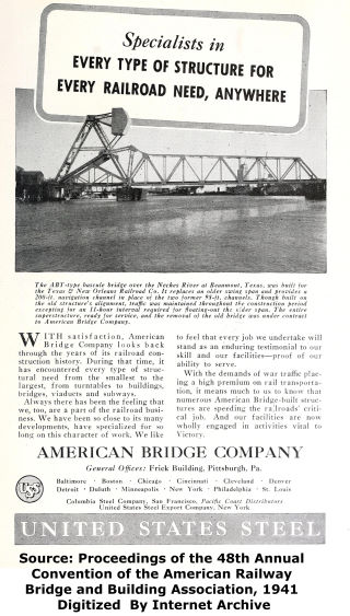 American Bridge Company Advertisement